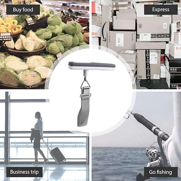 pack all 110 Lbs Luggage Scale, Digital Handheld Luggage Scale, Travel Weight Scale for Luggage with Backlit LCD Display, Battery Included - Image 6