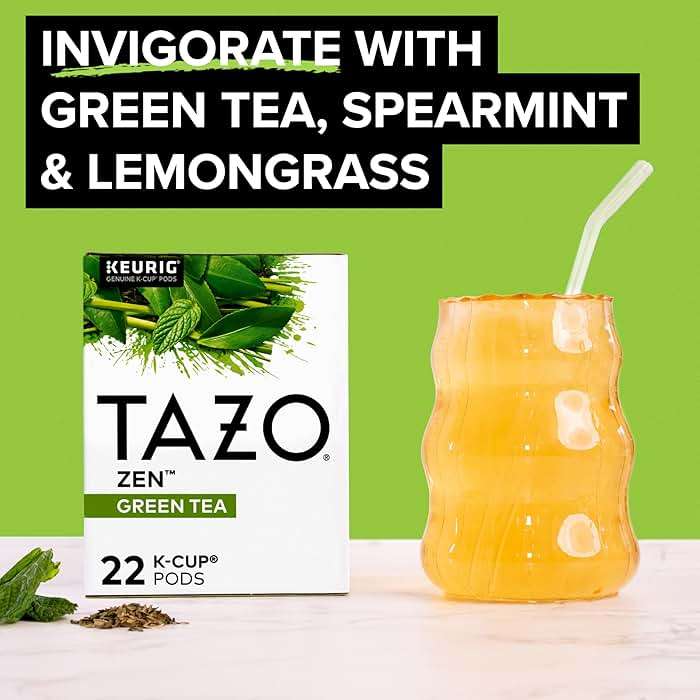 TAZO Zen Green Tea K-Cups, Green Tea Zen for Health and Wellness, 22 Pods - Image 3