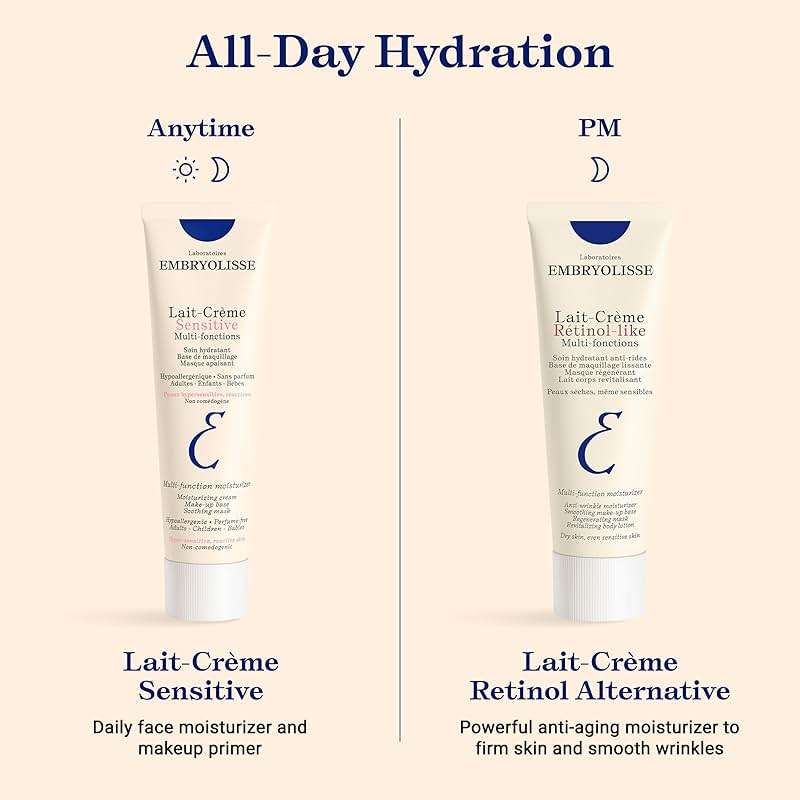 Embryolisse Lait-Crème Concentré Sensitive Face Moisturizer and Makeup Primer, Hypoallergenic Fragrance-Free Face Cream with Aloe Vera and Shea Butter - Image 7