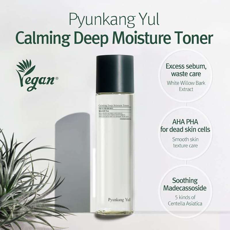 Pyunkang Yul PKY Calming Deep Moisture Toner - Face Toner for Women containing AHA and PHA - for Teens and Adults - Astringent for Face - Korean Facial Toner - 150ml 5.07 Fl. Oz. - Image 2