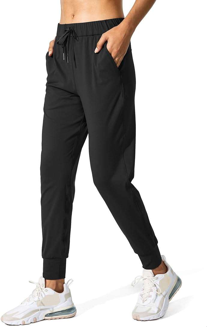 SANTINY Women's Joggers Pants Pockets Drawstring Running Sweatpants for Women Lounge Workout Jogging - Image 1