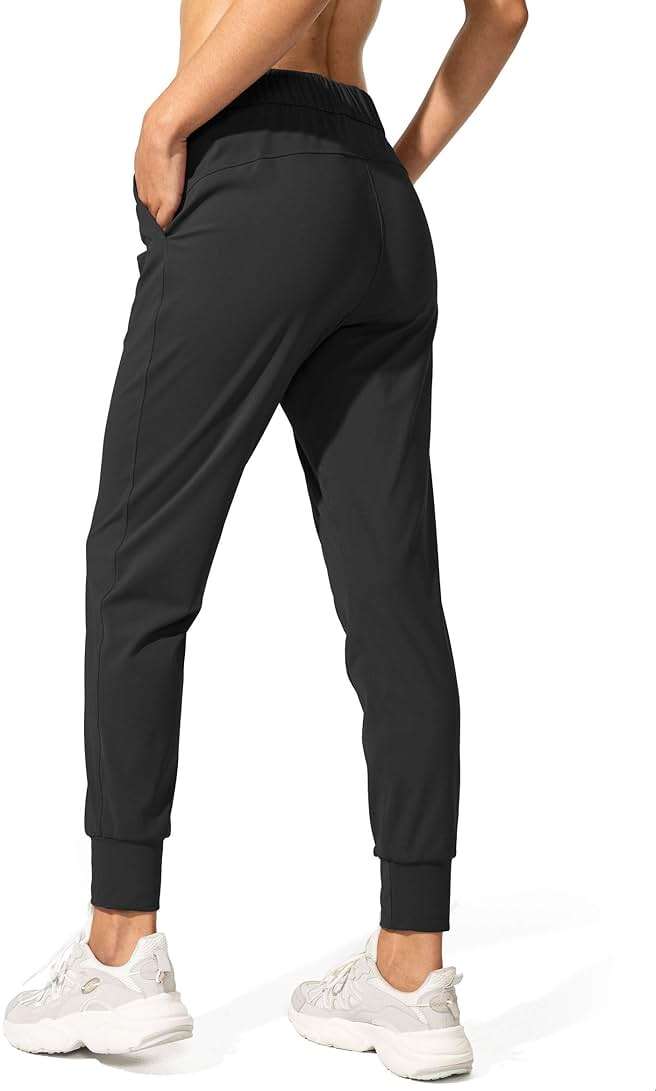 SANTINY Women's Joggers Pants Pockets Drawstring Running Sweatpants for Women Lounge Workout Jogging - Image 2