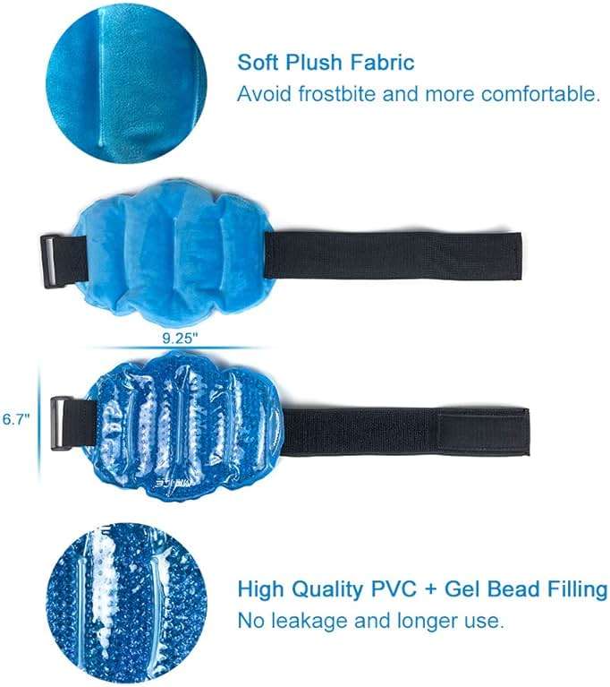 MR.ICE Knee Ice Pack Wrap 2 Packs,Reusable Ice Packs for Knee Replacement Surgery, Gel Cold Therapy Pack for Injuries, Surgery Recovery, Arthritis, Swelling, Bruises, Joint & Muscle Pain Relief - Image 3