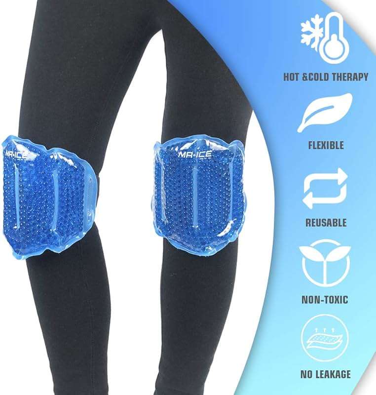 MR.ICE Knee Ice Pack Wrap 2 Packs,Reusable Ice Packs for Knee Replacement Surgery, Gel Cold Therapy Pack for Injuries, Surgery Recovery, Arthritis, Swelling, Bruises, Joint & Muscle Pain Relief - Image 5