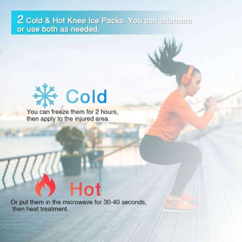 MR.ICE Knee Ice Pack Wrap 2 Packs,Reusable Ice Packs for Knee Replacement Surgery, Gel Cold Therapy Pack for Injuries, Surgery Recovery, Arthritis, Swelling, Bruises, Joint & Muscle Pain Relief - Image 6