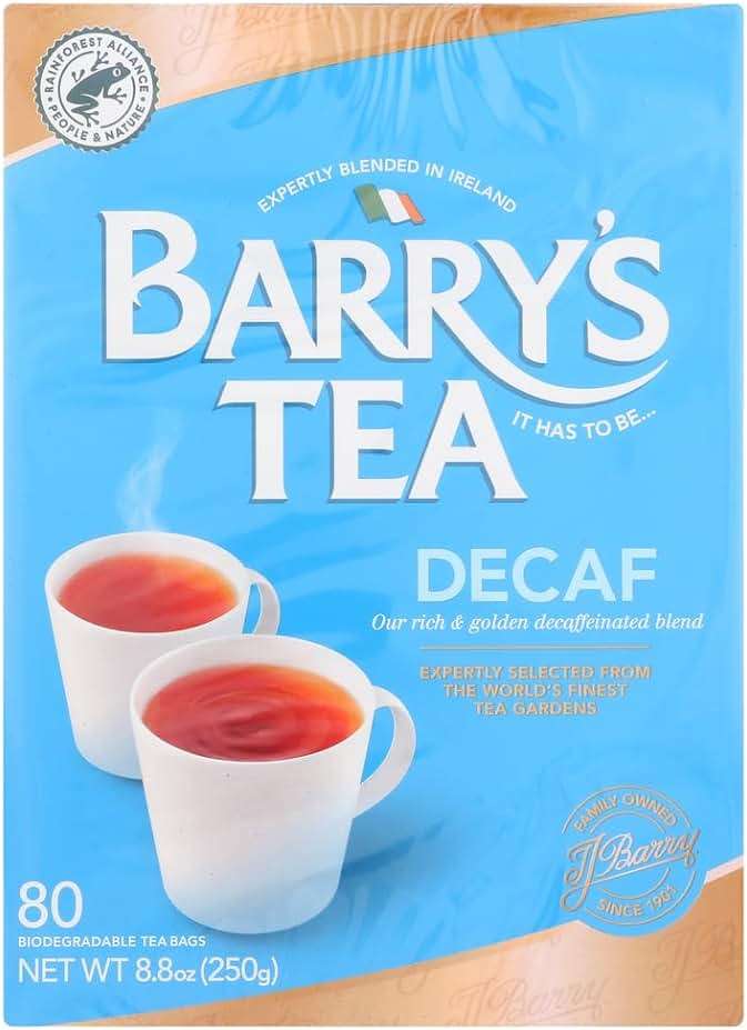 Barry's Tea Bags, Decaffeinated, 80 Count Pack of 3 - Image 1