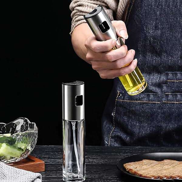 ZEREOOY Oil Sprayer for Cooking Olive Oil Sprayer Mister for Air Fryer Vegetable Vinegar Oil Portable Mini Kitchen Gadgets for Baking,Salad,Grilling,BBQ,Roasting(1 Pack) - Image 2