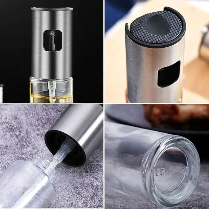 ZEREOOY Oil Sprayer for Cooking Olive Oil Sprayer Mister for Air Fryer Vegetable Vinegar Oil Portable Mini Kitchen Gadgets for Baking,Salad,Grilling,BBQ,Roasting(1 Pack) - Image 5