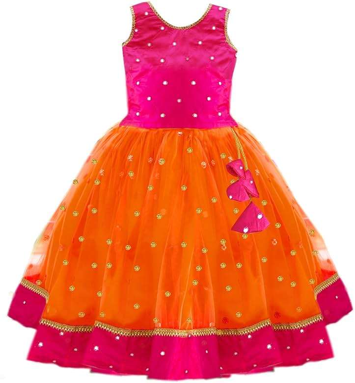 Stanwells Kids Baby Girl's Net Readymade Lehenga Choli - Image 3