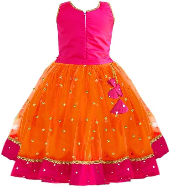 Stanwells Kids Baby Girl's Net Readymade Lehenga Choli - Image 5