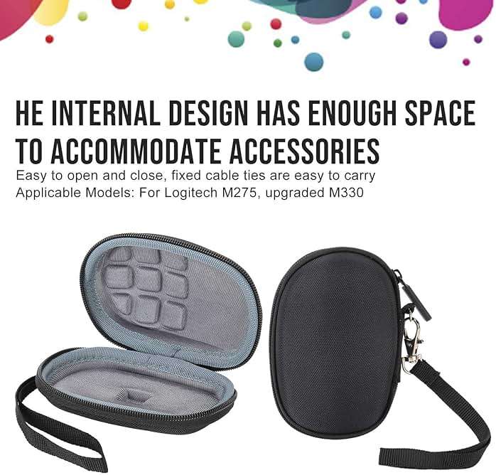 Wireless Mouse Storage Case ,for Logitech M275 M330 ,EVA Waterproof Portable Protective Box ,Small Size, Easy to Carry and Store - Image 3