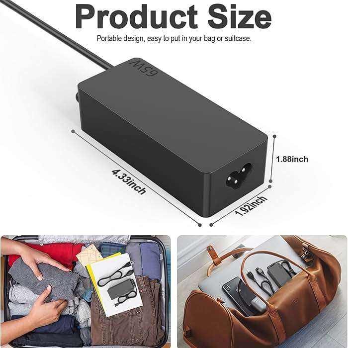 DECSZDY Replacement for 65W Lenovo Laptop Charger USB C ;Compatible with Lenovo ThinkPad T480s T580s T490 E480 E580 Chromebook C330 S330 100e 300e 500e,Yoga C930 C940 720 Power Supply Adapter Cord - Image 5