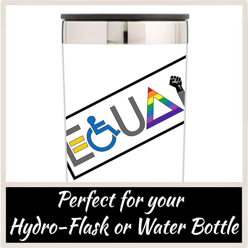 Equality Bumper-Sticker - We are All Powerful Valuable Deserving & Equal Vinyl Decal 6" x 2" Car Auto-Mobile Vehicle Window LGBT-Q-IA Gay Pride Female BLM + Better Than Magnets - Image 6