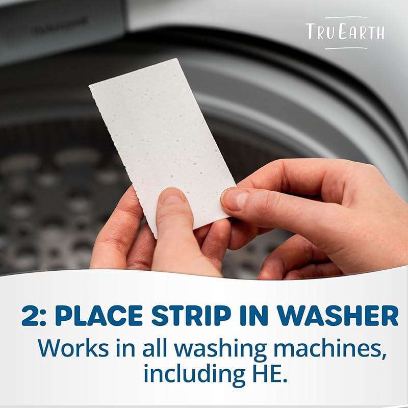 Tru Earth Platinum - Heavy Duty Laundry Detergent Sheets - Up to 64 Loads (32 Count), Fragrance Free - Ultra-Concentrated Strips Formula - Eco-Friendly Laundry Sheets - Image 4