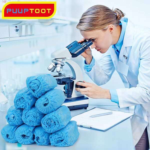 Disposable Shoe Cover - 100 Pack (50 Pairs), Non Woven Fabric Waterproof Non-slip Boot Cover for Indoor Outdoor - Image 6