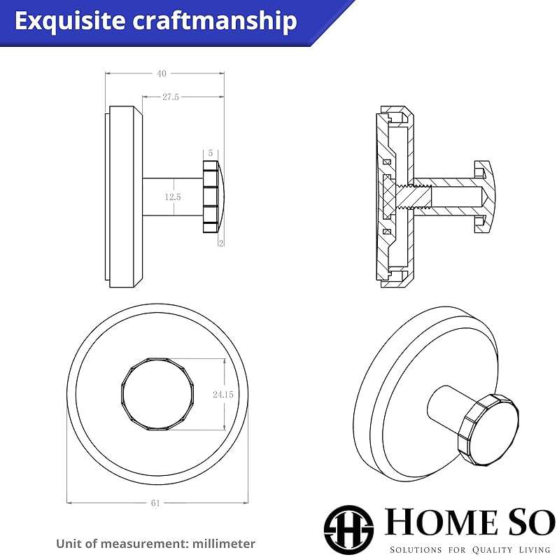 HOME SO Suction Cup Hooks for Shower & Bathroom Towel Holder 2-Pack – Suction Cups Hooks for Hanging Towels, Robes, & Coats - Tiles, Glass Door or Mirror – Shower Hooks & Towel Hooks Organizer -Nickel - Image 7