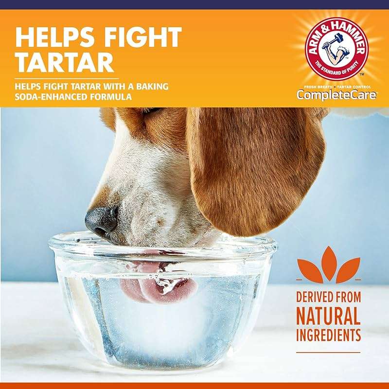Arm & Hammer Complete Care Dog Dental Water Additive, Odorless Flavorless Daily Oral Care Solution with Baking Soda and Calcium for Plaque, Tartar, and Fresh Breath, 16 Fl Oz - Image 5