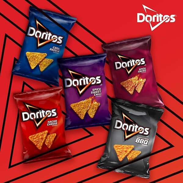 Doritos Flavored Tortilla Chips, Favorites Variety Pack (Nacho Cheese and Cool Ranch), 1 Ounce (Pack of 40) - Image 7