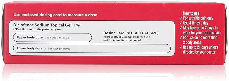 Leader Diclofenac Sodium Topical Pain Relief Gel Tube, Powerful Anti-Inflammatory Gel (Compare to Voltaren), 1.76 Ounce, Pack of 2 - Image 4