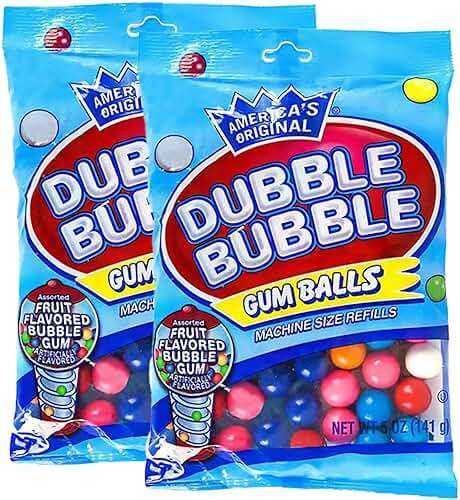 Fruidles Fruit Flavored Gum Balls, Machine Size Refills, Kosher Certified Parve, 5oz Bag (Pack of 2) - Image 1