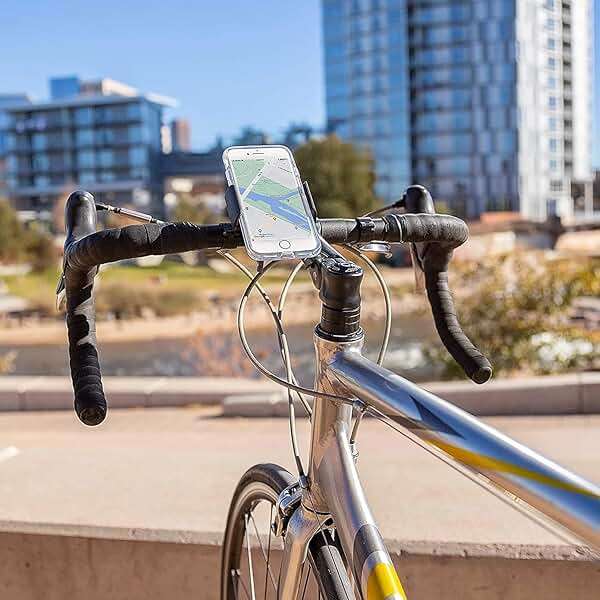 Nite Ize Squeeze Rotating Smartphone Bar Mount, Universal Bike Phone Holder For Bar or Stem, Compatible With MagSafe iPhone 12 Pro Max/Mini/Galaxy/Edge/Google Pixel and more - Image 3