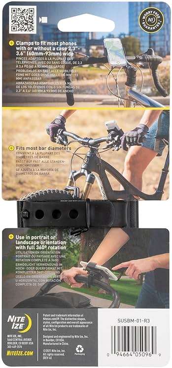 Nite Ize Squeeze Rotating Smartphone Bar Mount, Universal Bike Phone Holder For Bar or Stem, Compatible With MagSafe iPhone 12 Pro Max/Mini/Galaxy/Edge/Google Pixel and more - Image 6