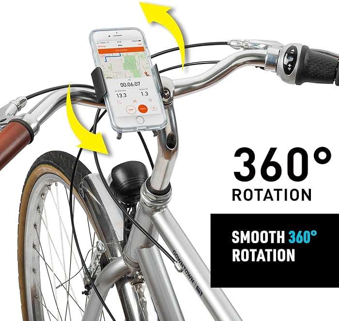 Nite Ize Squeeze Rotating Smartphone Bar Mount, Universal Bike Phone Holder For Bar or Stem, Compatible With MagSafe iPhone 12 Pro Max/Mini/Galaxy/Edge/Google Pixel and more - Image 7