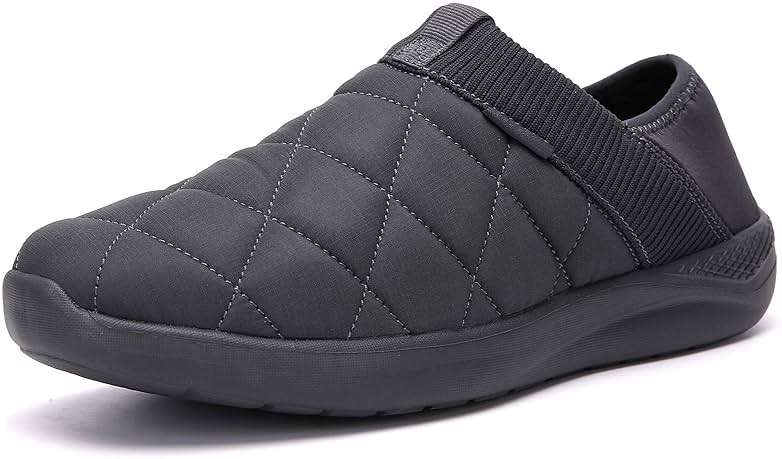 KUBUA Slippers for Men and Womens Indoor House Shoes Plush Slip on Outdoor Garden Loafers - Image 1
