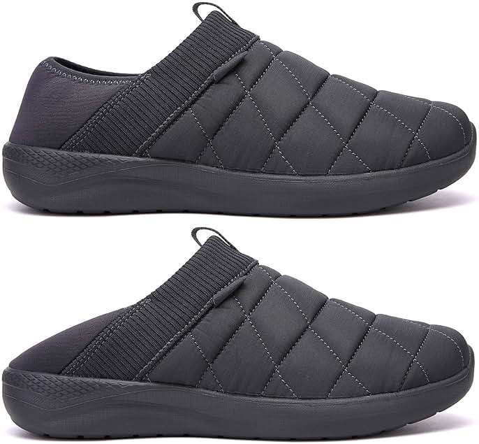 KUBUA Slippers for Men and Womens Indoor House Shoes Plush Slip on Outdoor Garden Loafers - Image 2