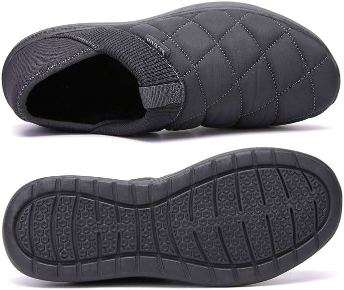 KUBUA Slippers for Men and Womens Indoor House Shoes Plush Slip on Outdoor Garden Loafers - Image 3