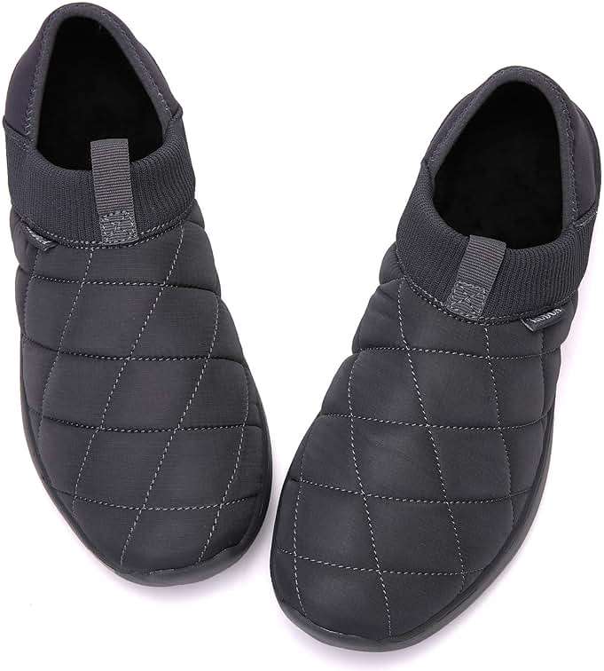 KUBUA Slippers for Men and Womens Indoor House Shoes Plush Slip on Outdoor Garden Loafers - Image 5
