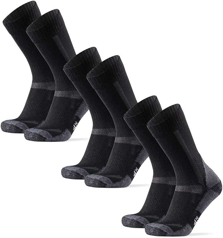 DANISH ENDURANCE Merino Wool Hiking Socks for Men & Women, Breathable, Anti-Blister Socks for Outdoors, 3 or 5-Pack - Image 1