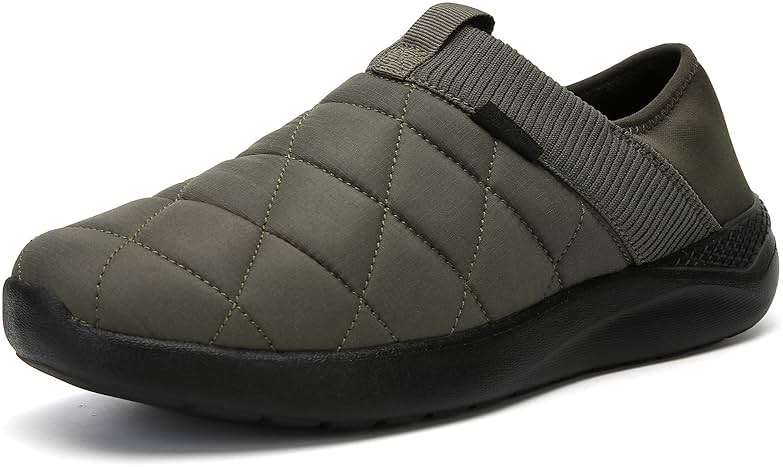 KUBUA Slippers for Men and Womens Indoor House Shoes Plush Slip on Outdoor Garden Loafers - Image 1