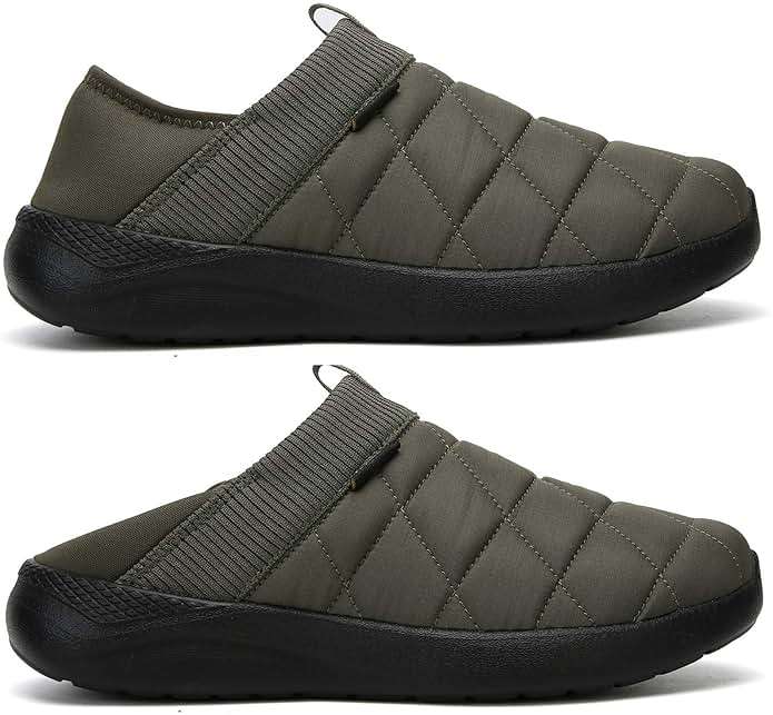 KUBUA Slippers for Men and Womens Indoor House Shoes Plush Slip on Outdoor Garden Loafers - Image 2