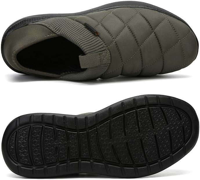 KUBUA Slippers for Men and Womens Indoor House Shoes Plush Slip on Outdoor Garden Loafers - Image 3