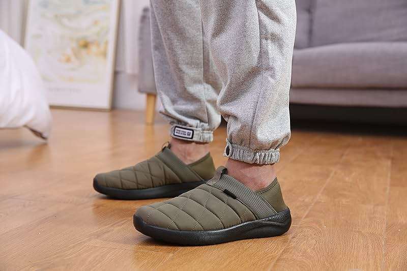 KUBUA Slippers for Men and Womens Indoor House Shoes Plush Slip on Outdoor Garden Loafers - Image 7