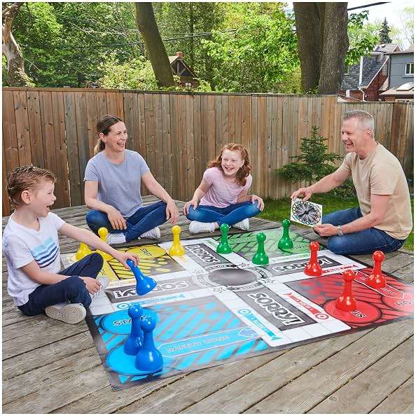 Giant Sorry Classic Family Board Game Indoor Outdoor Retro Party Activity Summer Toy with Oversized Gameboard, for Adults and Kids Ages 6 and up - Image 7