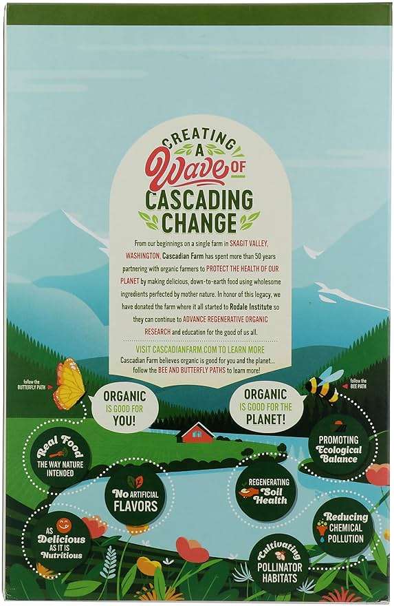 Cascadian Farm Organic Cinnamon Crunch Cereal, Family Size, 14.5 oz - Image 4