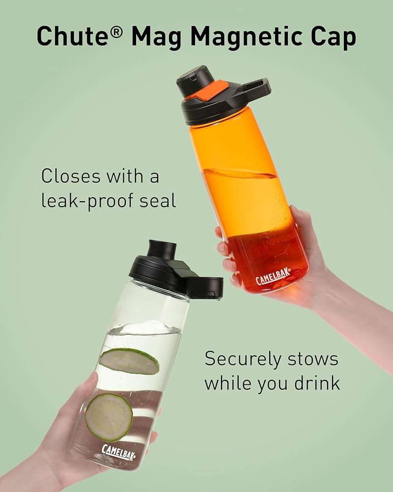 CamelBak Chute Mag Water Bottle with Magnetic Leak‑Resistant Cap, Lightweight Tritan Design for Everyday Hydration - Image 5