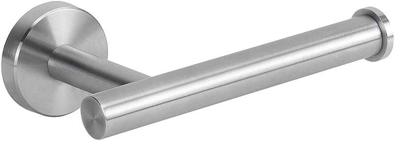 NearMoon Bathroom Toilet Paper Holder, Premium SUS304 Stainless Steel Rustproof Wall Mounted Toilet Roll Holder for Bathroom, Kitchen (1 Pack, Brushed Nickel) - Image 1