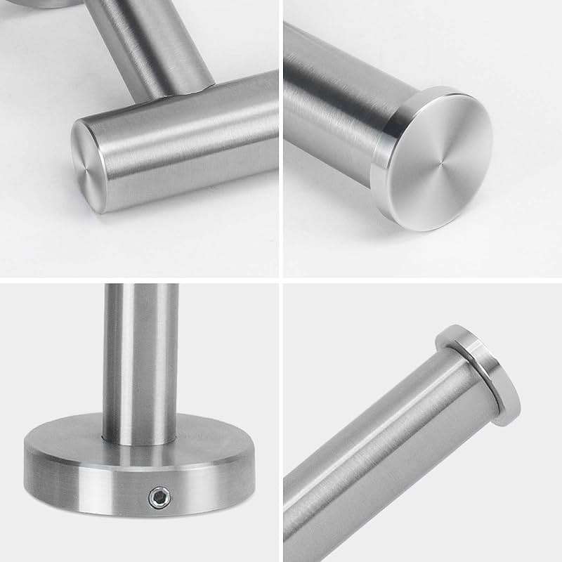 NearMoon Bathroom Toilet Paper Holder, Premium SUS304 Stainless Steel Rustproof Wall Mounted Toilet Roll Holder for Bathroom, Kitchen (1 Pack, Brushed Nickel) - Image 5