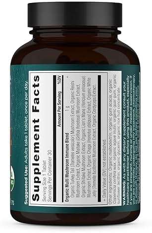 Ancient Nutrition Mushroom Supplement, Organic Multi Mushroom Immune Support Tablet, Supports Stress Response, Gluten Free, Paleo and Keto Friendly, 30 Count - Image 9