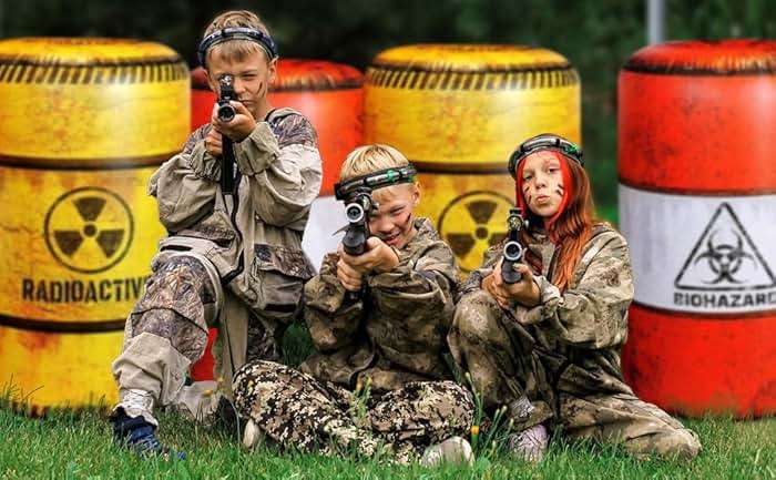 NINOSTAR Premium Package 4 Combat Battlefield Inflatables, Compatible with Nerf, Laser tag, Water Gun for Boys Birthday Party Activities and Decoration - Image 2