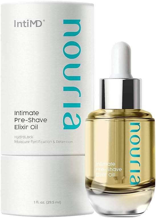 IntiMD Nouria Intimate Pre-Shave Elixir Oil, HydroLock moisturizer conditioner nourishing formula helps with Ingrown Hair, Itch, Razor Bump, Razor Burns for Bikini Area, Legs, Underarm - Image 8