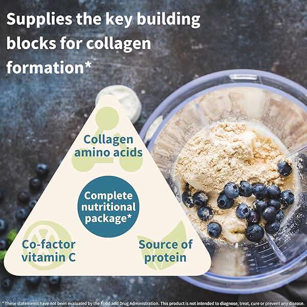 Igennus Vegan Collagen Peptide Powder, Enhanced with Glycine, Proline & Hydroxyproline & Cofactor Vitamin C, Non GMO, Complete Vegetarian Plant Based Collagen Powder Booster, 35 Servings - Image 3