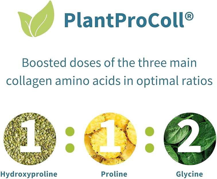 Igennus Vegan Collagen Peptide Powder, Enhanced with Glycine, Proline & Hydroxyproline & Cofactor Vitamin C, Non GMO, Complete Vegetarian Plant Based Collagen Powder Booster, 35 Servings - Image 4