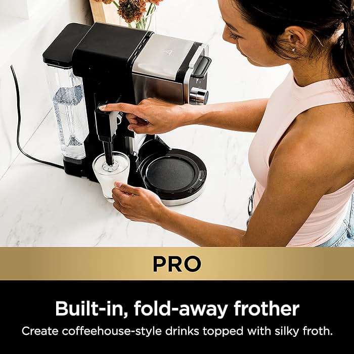 Ninja Specialty Drip Coffee Maker | DualBrew™ Pro Specialty Coffee Machine w/ Frother, Paper Filter | Brew with Pods & Grounds, K Cups Compatible | 4 Brew Styles, 13 Cup to Pot Sizes | Black, CFP301 - Image 3