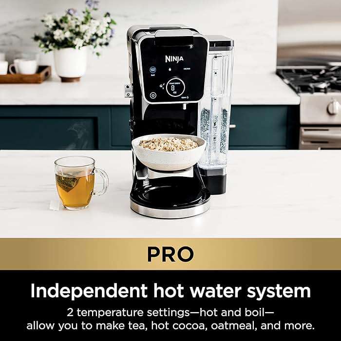 Ninja Specialty Drip Coffee Maker | DualBrew™ Pro Specialty Coffee Machine w/ Frother, Paper Filter | Brew with Pods & Grounds, K Cups Compatible | 4 Brew Styles, 13 Cup to Pot Sizes | Black, CFP301 - Image 5