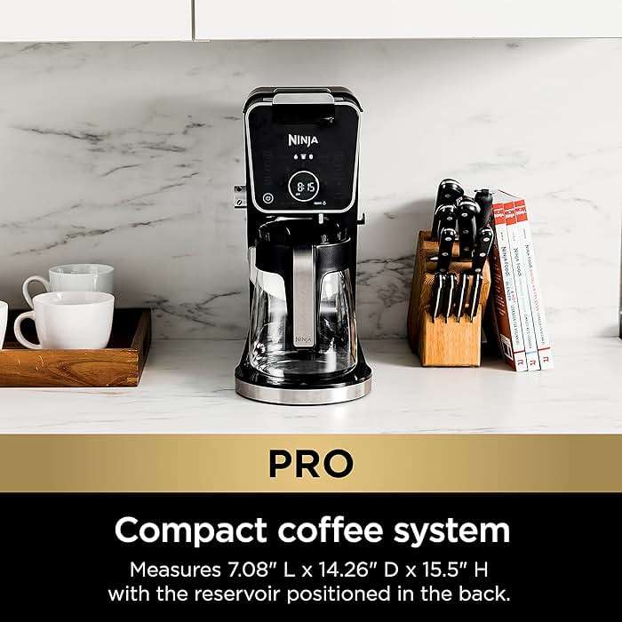 Ninja Specialty Drip Coffee Maker | DualBrew™ Pro Specialty Coffee Machine w/ Frother, Paper Filter | Brew with Pods & Grounds, K Cups Compatible | 4 Brew Styles, 13 Cup to Pot Sizes | Black, CFP301 - Image 7