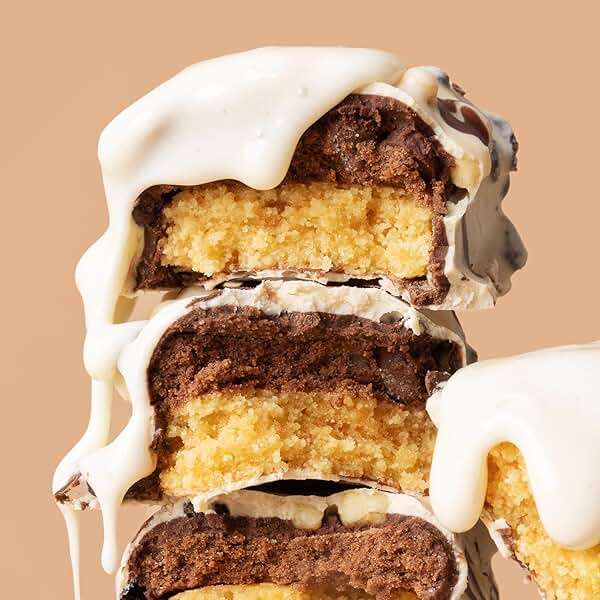 FITCRUNCH Full Size Protein Bars, Designed by Robert Irvine, World’s Only 6-Layer Baked Bar, Just 6g of Sugar & Soft Cake Core (12 Count, Milk & Cookies) - Image 3